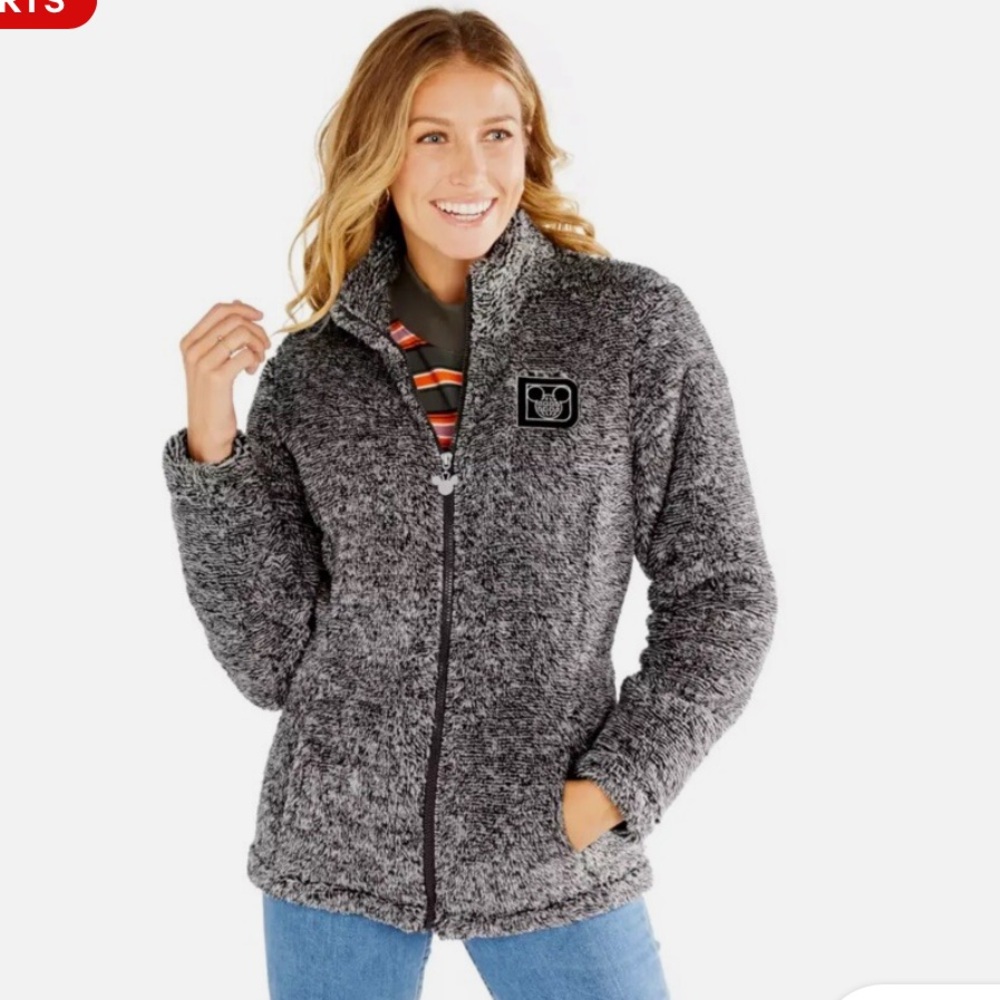 Disney Gray Fuzzy Jacket